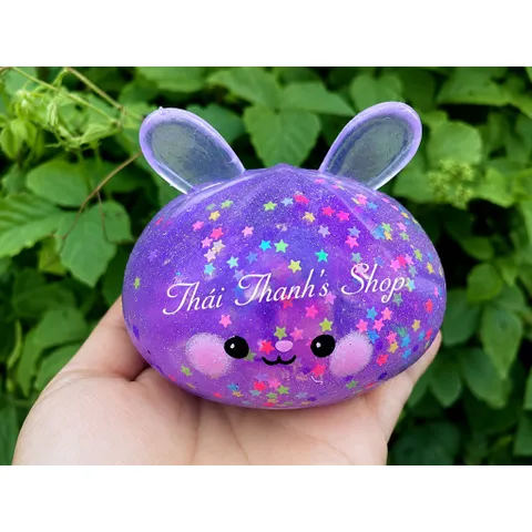 Squishy bóp mềm tai thỏ 10cm-Đồ chơi nhựa giảm stress hiệu quả
