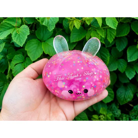 Squishy bóp mềm tai thỏ 10cm-Đồ chơi nhựa giảm stress hiệu quả