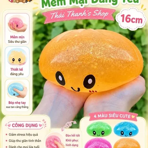 Squishy Bánh Bao mềm dẻo 16cm