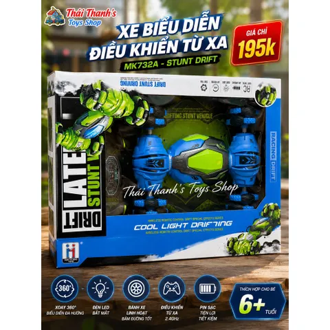 Xe Đua RC 360° Nhào Lộn Điều Khiển 2.4GHz Bánh Xe Đa Hướng Chinh Phục Mọi Địa Hình