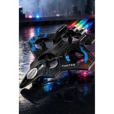 Drone Fighter Bay Đa Hướng Thiết Kế Mạnh Mẽ Đèn LED Siêu Sáng An Toàn Cho Trẻ Em