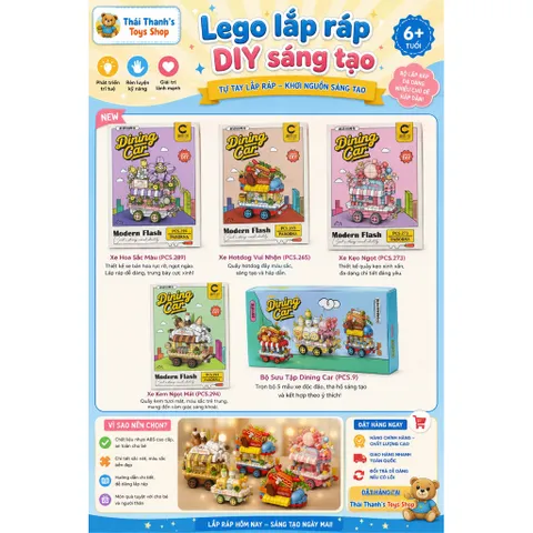 Bộ lắp ráp mô hình hoa nhựa-Đồ chơi DIY sáng tạo