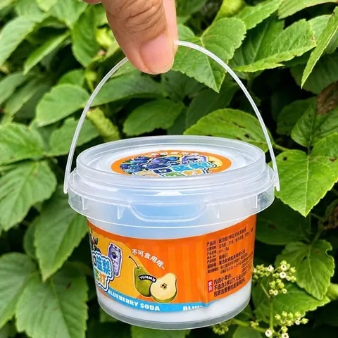 Slime-Slam basic hình xô trà sữa, xô rau câu