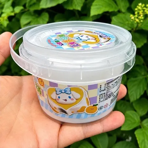 Slime-Slam basic hình xô trà sữa, xô rau câu