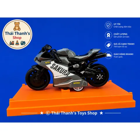 Xe Harley Sportster - Đồ chơi nhựa an toàn cho trẻ em - Chất liệu ABS cao cấp - Kích thước 10cm- Thái Thanh's Toys Shop