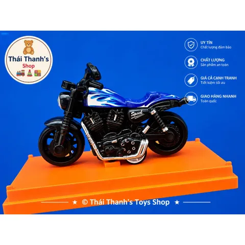 Xe Harley Sportster - Đồ chơi nhựa an toàn cho trẻ em - Chất liệu ABS cao cấp - Kích thước 10cm- Thái Thanh's Toys Shop