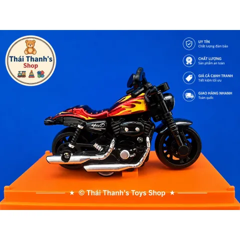 Xe Harley Sportster - Đồ chơi nhựa an toàn cho trẻ em - Chất liệu ABS cao cấp - Kích thước 10cm- Thái Thanh's Toys Shop