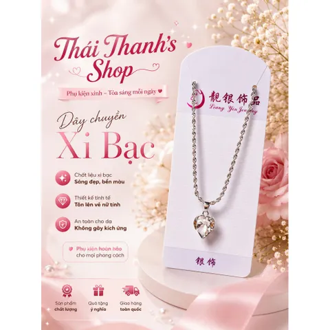 Dây chuyền (Dây xoắn) xi bạc - Trang sức thời trang tinh tế dành cho mọi lứa tuổi