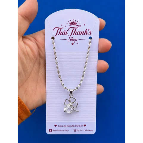 Dây chuyền (Dây xoắn) xi bạc - Trang sức thời trang tinh tế dành cho mọi lứa tuổi