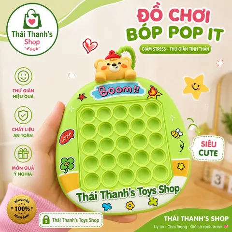 Thái Thanh's Toys Shop Đồ Chơi Bóp Pop It - Stress Relief Silicone Cao Cấp An Toàn Cho Trẻ Em
