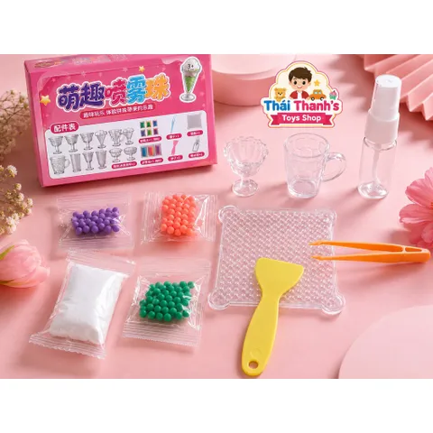 Bộ hạt nhựa Phun sương DIY-đồ chơi sáng tạo dành cho trẻ em