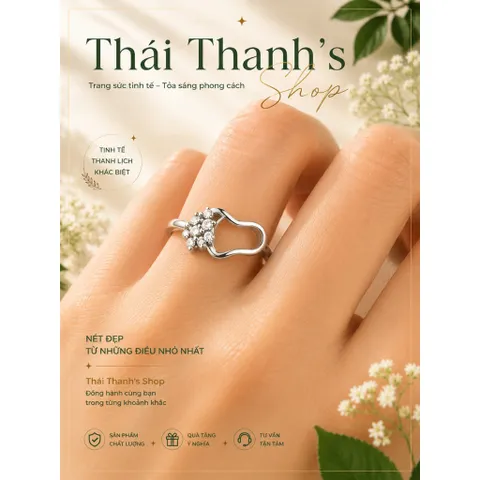 Nhẫn xi bạc-Trang sức thời trang dành cho trẻ em