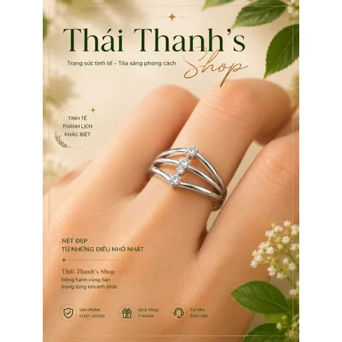 Nhẫn xi bạc-Trang sức thời trang dành cho trẻ em