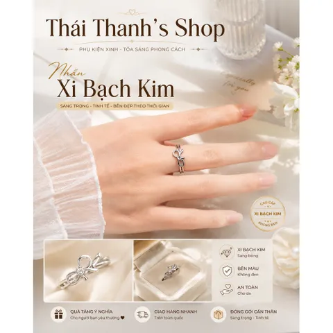 Nhẫn xi bạc-Trang sức thời trang dành cho trẻ em
