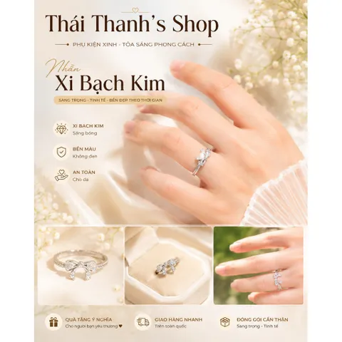 Nhẫn xi bạc-Trang sức thời trang dành cho trẻ em