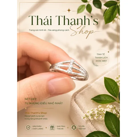Nhẫn xi bạc-Trang sức thời trang dành cho trẻ em