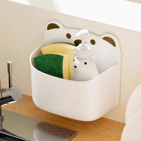 Hộp đựng đồ treo tường hình gấu NGHIỆN NHÀ Kệ đựng Chìa Khóa, Điện Thoại, Mỹ Phẩm, kệ nhà bếp đa năng