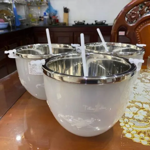 Bát Đựng Rượu NGHIỆN NHÀ Bộ Dụng Cụ Ướp Lạnh Rượu Và Gáo Múc Rượu Sang Trọng Tiện Lợi, Tặng Kèm Gáo Múc Rượu