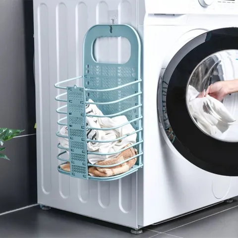 [ TẶNG MÓC TREO] Combo 2 giỏ đựng đồ gấp gọn thông minh NGHIỆN NHÀ, giỏ treo tường đựng quần áo đồ dùng nhà tắm
