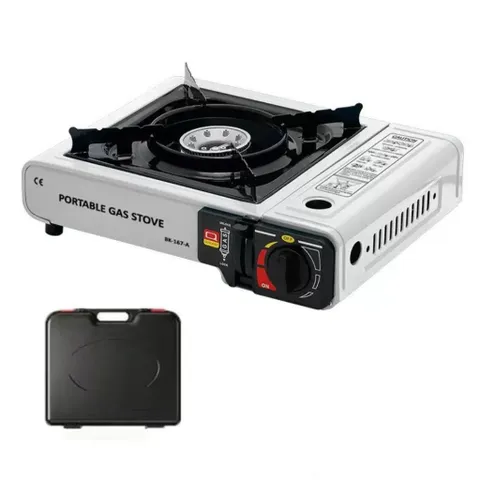 Bếp ga mini du lịch, bếp gas sản xuất bằng thép không gỉ chịu nhiệt độ cao chống cháy nổ, nhỏ gọn an toàn, tiện lợi