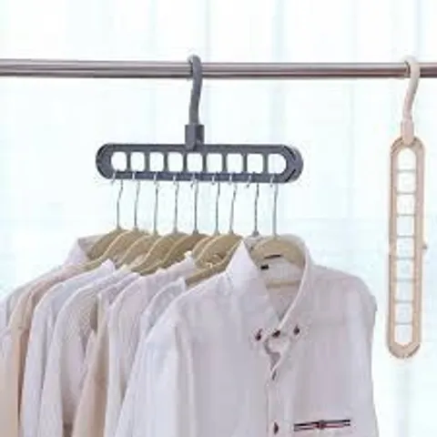 MÓC TREO QUẦN ÁO ĐA NĂNG 9 LỖ TIẾT KIỆM DIỆN TÍCH NGHIỆN NHÀ