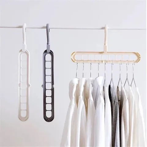 MÓC TREO QUẦN ÁO ĐA NĂNG 9 LỖ TIẾT KIỆM DIỆN TÍCH NGHIỆN NHÀ