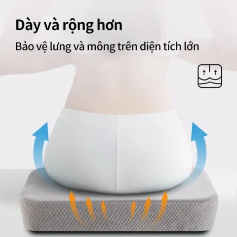 Đệm Ngồi Cao Su Non Siêu Đàn Hồi, Đệm Lót Ghế Chống Đau Xương Cụt, Giảm Đau Ê Mông