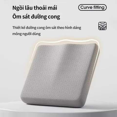 Đệm Ngồi Cao Su Non Siêu Đàn Hồi, Đệm Lót Ghế Chống Đau Xương Cụt, Giảm Đau Ê Mông