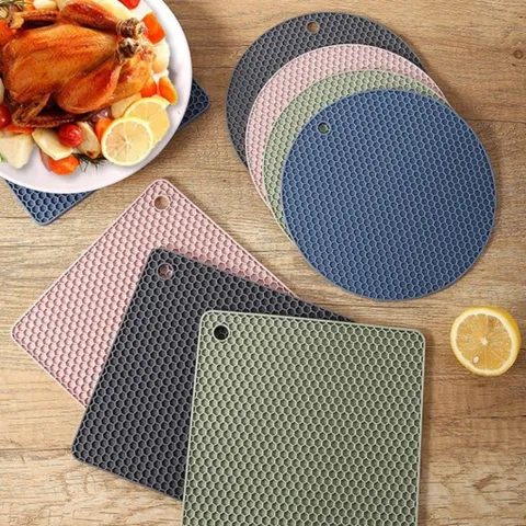 Miếng Lót Silicon Cách Nhiệt Chống Xước Bếp Từ Chịu Nhiệt 200 Độ C, Tấm Lót Nồi Chảo Chống Trượt Cao Cấp