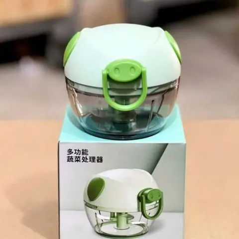 Máy Xay tỏi cầm tay NGHIỆN NHÀ  Máy xay mini đa năng 3 lưỡi dao kéo tay, xay tỏi ớt hành, xay rau củ quả