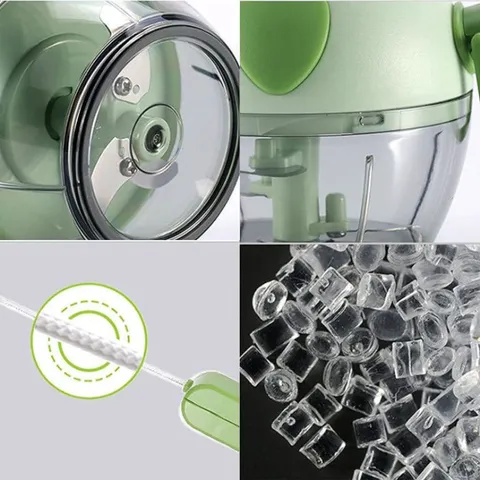 Máy Xay tỏi cầm tay NGHIỆN NHÀ  Máy xay mini đa năng 3 lưỡi dao kéo tay, xay tỏi ớt hành, xay rau củ quả