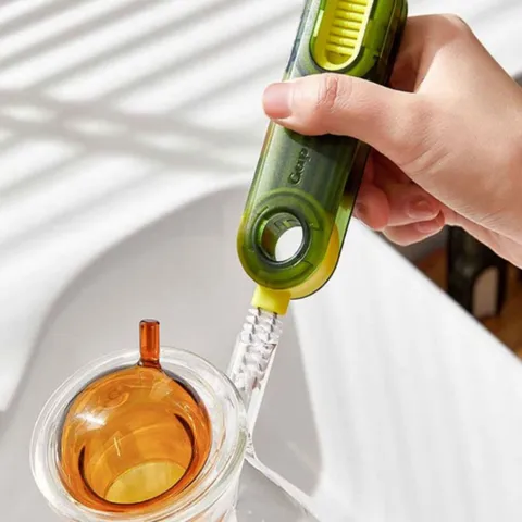 Cọ Vệ Sinh Ly Cốc 3in1 NGHIỆN NHÀ, Cọ vệ sinh đa năng, dụng cụ vệ sinh cốc, bình nước xoay 360°