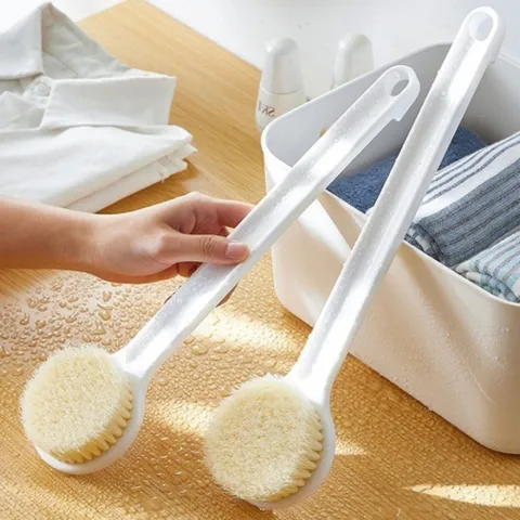 Cây Cọ Lưng Tắm Cán Dài Lông Mềm Cao Cấp - Bàn Chải Chà Lưng 1 Mặt Tẩy Tế Bào Chết Tiện Lợi Nghiện Nhà
