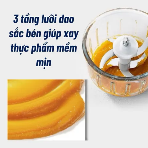 [Mẫu Mới] Máy Xay Đa Năng NGHIỆN NHÀ Cối Thủy Tinh Dày Bền 2 Lưỡi Inox Xay Sinh Tố, Thịt, Cua, Cá