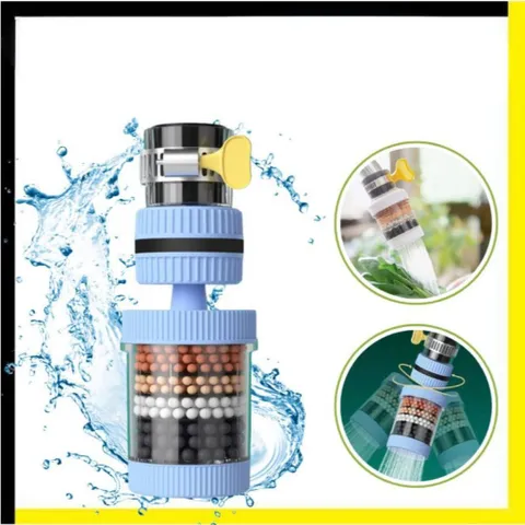 [HÀNG CAO CẤP] Combo 2 Đầu lọc lớn 6 tầng xoay 360 chịu nhiệt đến 60 độ, Vòi Lọc Nước Hỗ trợ Lọc Nước Phèn Thế Hệ Mới