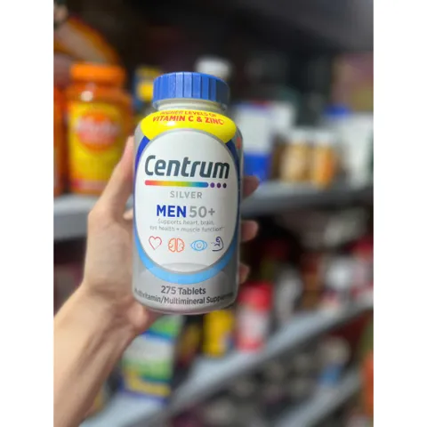 Bổ tổng hợp Centrum Silver Ultra Men's 50+ chai 275 viên từ Mỹ. Vitamin cho đàn ông trên 50 tuổi