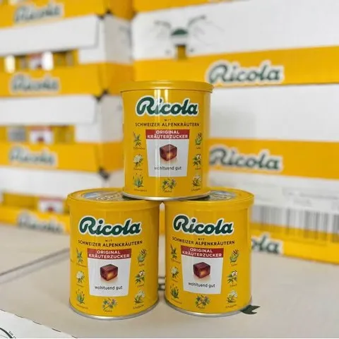 [CHÍNH HÃNG] Kẹo Ngậm Thảo Mộc Ricola 105v- hũ 250g (Chọn Phân Loại 1 Hoặc 2)
