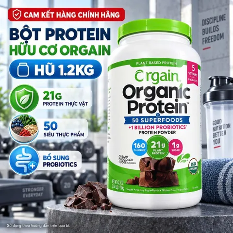 CAM KẾT CHÍNH HÃNG - BỘT PROTEIN HỮU CƠ THỰC VẬT ORGAIN ORGANIC PROTEIN MỸ (920G - 1200G - 1240G)