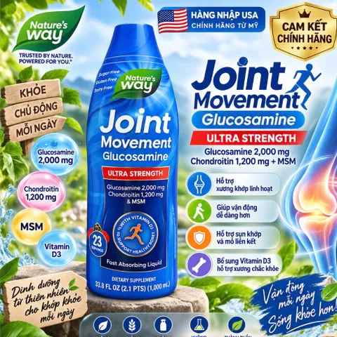 NƯỚC UỐNG Glucosamine Nature's Way Joint Movement Glucosamine 1000ml của Mỹ 830800