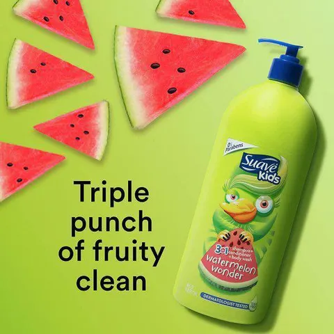[HÀNG MỸ] Sữa Tắm Gội Xả 3 Trong 1 Cho Bé Suave Kids Dung Tích Lớn 1.18L (40 FL OZ)