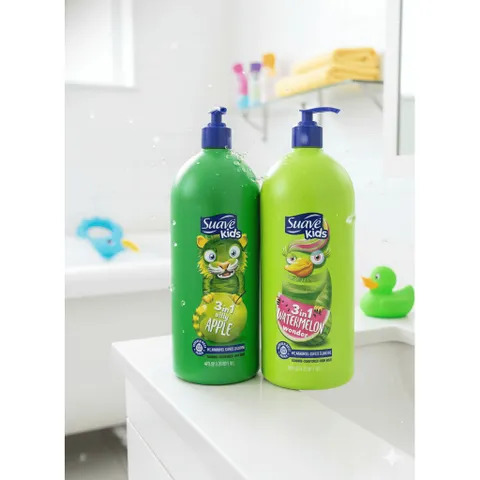 [HÀNG MỸ] Sữa Tắm Gội Xả 3 Trong 1 Cho Bé Suave Kids Dung Tích Lớn 1.18L (40 FL OZ)