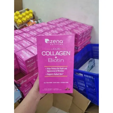 ZENA Collagen Dạng Nước  Zena  LIQUID COLLAGEN + BIOTIN 900ml Chính hãng Mỹ