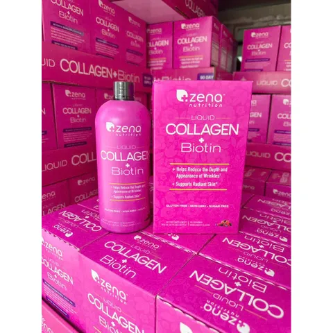 ZENA Collagen Dạng Nước  Zena  LIQUID COLLAGEN + BIOTIN 900ml Chính hãng Mỹ