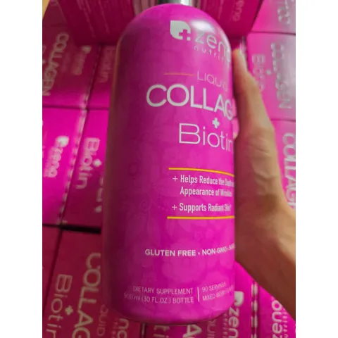 ZENA Collagen Dạng Nước  Zena  LIQUID COLLAGEN + BIOTIN 900ml Chính hãng Mỹ