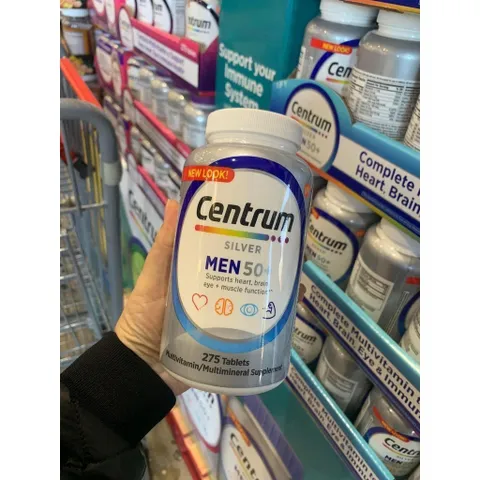 CAM KẾT CHÍNH HÃNG Centrum Silver Ultra Men's 50+ chai 275 viên từ Mỹ. cho đàn ông trên 50 tuổi