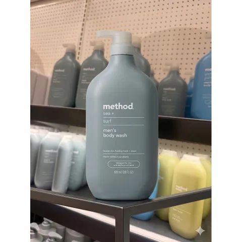 Sữa tắm Method Men chính hãng 828ml cho nam hương biển Sea + Surf hương mát Glacier + Granite