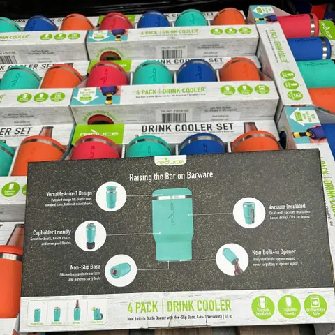 [Hàng Mỹ] Set 4 Bình Giữ Nhiệt Cao Cấp Reduce Drink Cooler 14oz - Đa Năng 4-Trong-1