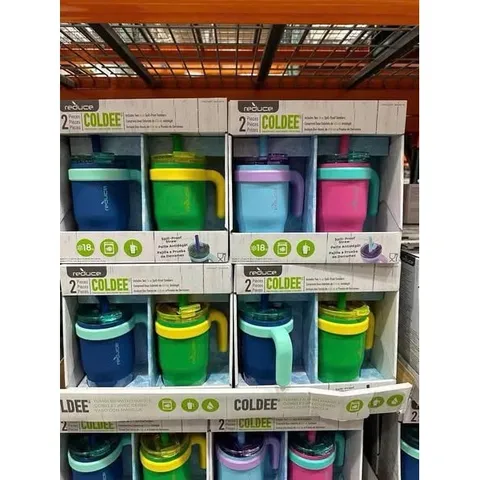 Set 2 Ly giữ nhiệt REDUCE COLDEE TUMBLER màu xanh