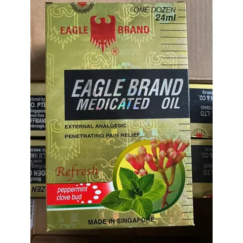 Dầu Gió Xanh Con Ó 2 Nắp 24ml Mỹ,Dầu Gió Vàng,Trắng Mỹ chính hãng