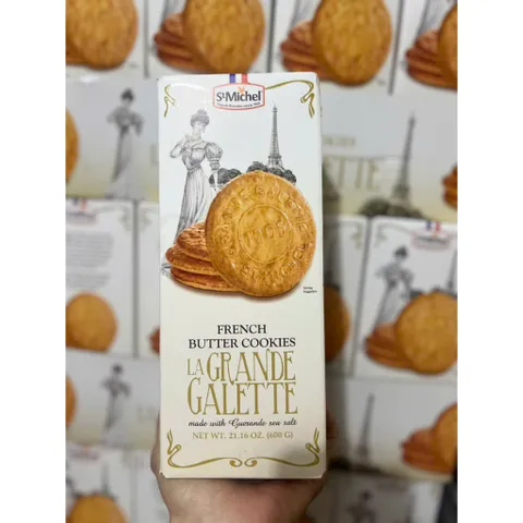 Bánh quy bơ Pháp La Grande Galette French Butter Cookies 600gr